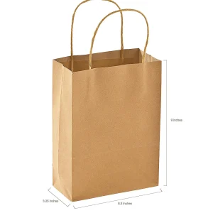 6 1/2" X 9" Medium Kraft Paper Gift Bags - 12 Pc.<Oriental Trading Fashion