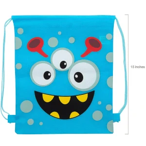 12" X 15" Medium Nonwoven Silly Monster Drawstring Bags - 12 Pc.<Oriental Trading Flash Sale