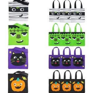 6" X 6" Mini Nonwoven Ghoul Gang Tote Bags - 12 Pc.<Oriental Trading Shop