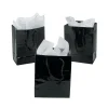 4-1/2" X 5-3/4" Small Black Paper Gift Bags - 12 Pc.<Oriental Trading Discount
