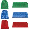 Oriental Trading Hat & Tote Bag Assortments*7 1/2" X 10" Small Holiday Print Drawstring Bags - 36 Pc.