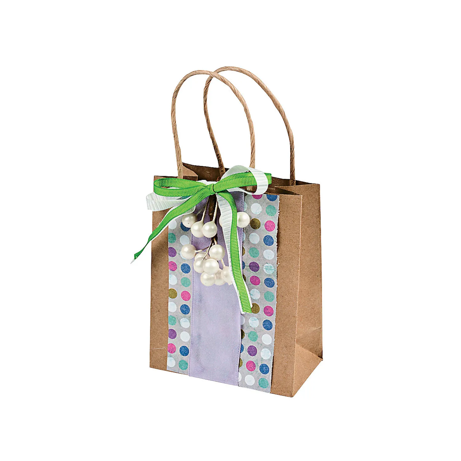 x__x___small_brown_kraf_2.webp 4 1/2" X 2" X 5 3/4" Small Brown Kraft Paper Gift Bags - 12 Pc.<Oriental Trading Cheap