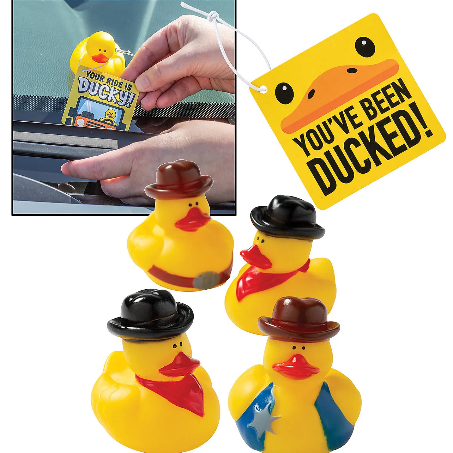 youve_been_ducked_cowboy__0.webp Oriental Trading Rubber Duckies*You'Ve Been Ducked Cowboy Kit For 12