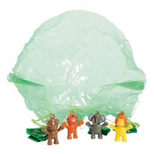 Oriental Trading Character Toys*Zoo Animal Paratroopers