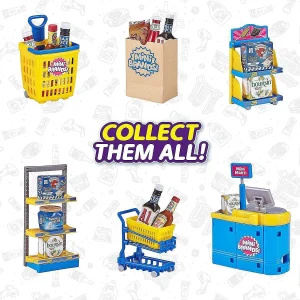 Oriental Trading Character Toys*Zuru 5 Surprise Series 2 Mini Shopping Brands 3Pk Gold Capsule Miniature Toy